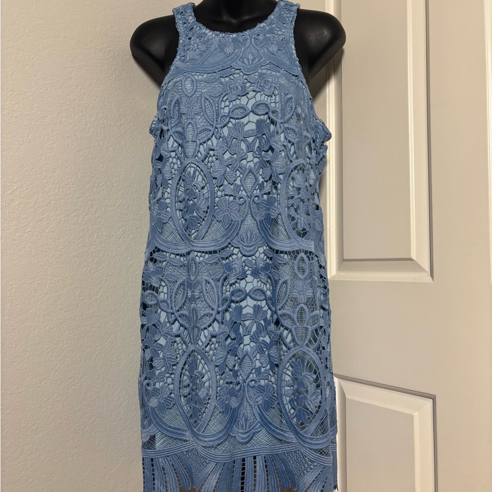 Lovers + Friends Light Blue Lace Mini Dress - Picture 8 of 13